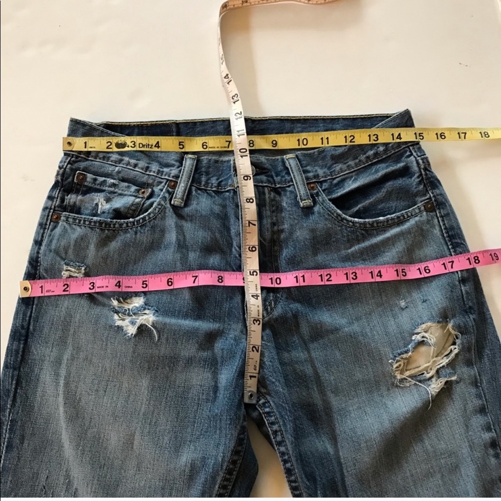 Levi’s Denim Custom Distressed Straight Leg 511 - Picture 5 of 12